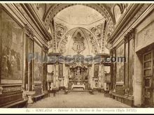 Interior de la basilica de san gregorio (siglo xviii) en sorlada (navarra)