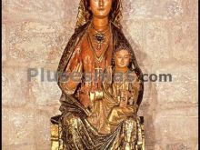 Virgen gótica de la iglesia parroquial de miranda de arga (navarra)