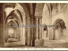 La oliva. nave de la iglesia cisterciense en carcastillo (navarra)