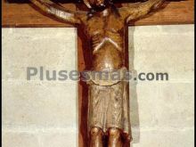 Santo cristo del socorro en la iglesia parroquial de larraga (navarra)