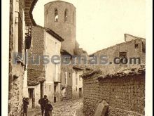 Perspectiva de la calle en sangüesa (navarra)