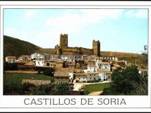 Vista parcial del castillo de vozmediano (soria)