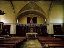 Interior de la iglesia parroquial en toral de los vados (león)