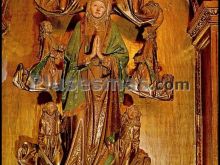 Virgen asunta, siglo xv de la iglesia de santa maría en fuentes de nava (palencia)