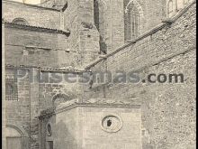 ábside y puerta lateral de santa maría del castillo en pisuerga (palencia)