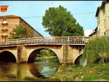 Puente viejo sobre el río cadagua en villasana de mena (burgos)