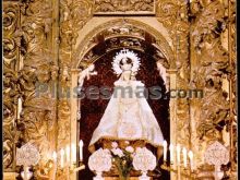 Retablo principal de la ermita de nuestra señora del villar en laguna de duero (valladolid)