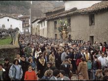 Procesión de san sebastián en poyales del hoyo (ávila)