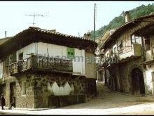 Calle del rincón en cuevas del valle (ávila)