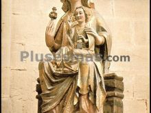 Virgen con el niño del siglo xiii del monasterio de cañas (la rioja)