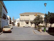 Plaza de españa y ayuntamiento en villarrasa (huelva)