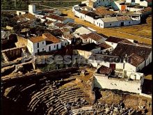 Vista parcial del teatro romano de itálica en santiponce (sevilla)