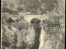 Puente de escarrilla sobre el río gállego (huesca)