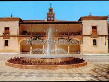 Fuente luminosa en virgen de las viñas de quintanilla de las viñas (burgos)