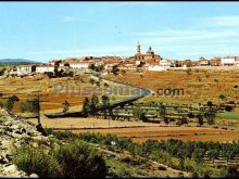 Cuesta del puente y vista panorámica de sarrión (teruel)