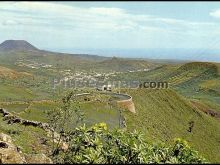 Vista general del valle de haría en lanzarote (islas canarias)