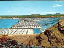 Salinas de janubio de yaiza en lanzarote (islas canarias)