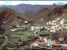 Vista parcial de vallehermoso de gomera (islas canarias)