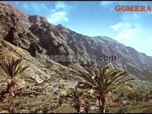 Vista parcial de valle gran rey en la isla de la gomera (tenerife)