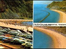 Perspectivas de la playa de las teresitas en santa cruz de tenerife