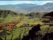 Vista general valle de guerra, al fondo tegueste (santa cruz de tenerife)