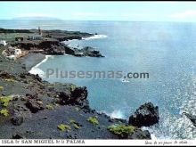 Isla de san miguel de la palma. faro y playa. (tenerife)