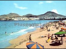 Playa de las canteras en las palmas de gran canaria