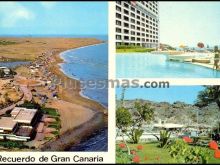 Vista parcial de maspalomas, patalavaca y puerto rico (las palmas)