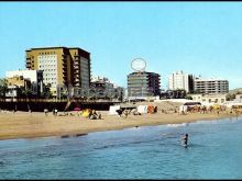 Playa de alcaravaneras y muelles puerto de la luz en las palmas de gran canaria