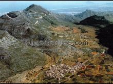 Vista aérea de barig y monte mondúber (valencia)