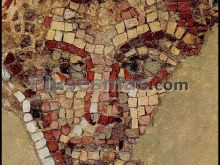 Mosaico de la cúpula, el buen pastor ce centcelles (tarragona)