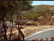 Vista general de la costa brava en sa riera (gerona)