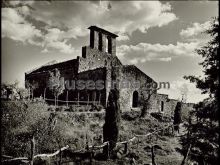 Fachada de la basílica de palera (gerona)