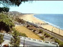 Vista General de la Playa de Castelldefels en Barcelona