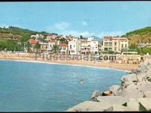 Vista de la Playa de Caldetas en Barcelona