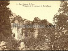 Vista general de les runes de sta. ignés en barcelona