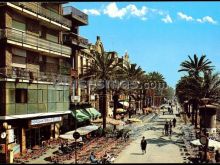 Vista General de la Rambla del Caudillo de Badalona en Barcelona