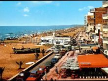 Playa y pósito de pescadores de calafell (tarragona)