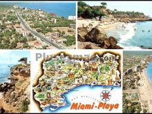 Mapa y vistas de miami-playa en montroig (tarragona)