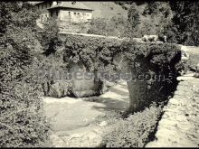 Puente sobre el garona en el valle de arán (lleida)