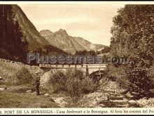 Port de la bonaigua. casa andreuet a la bonaigua. al fons les crestes del port (lleida)