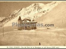 Cim del port de la bonaigua en plé hivern (lleida)