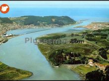 Vista aérea de san esteban de pravia y san juan de la arena (asturias)