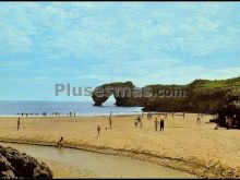 Playa la huelga en villahormes de llanes (asturias)