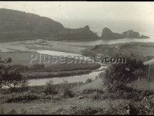 Desembocadura del río porcía en la villa la caridad de el franco (asturias)