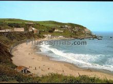 Vista parcial de la playa de arnao en castrillón (asturias)