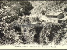 Ponton - vidosa. viaducto de gran altra sobre el río sella (asturias)