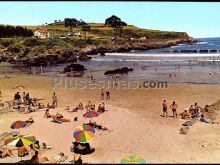 Vista de la playa de santa maría del mar en castrillón (asturias)