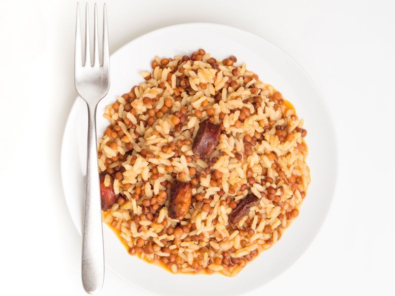 Arroz con lentejas