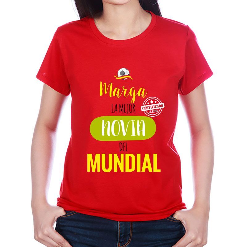 Camiseta personalizada para el/la mejor del mundial